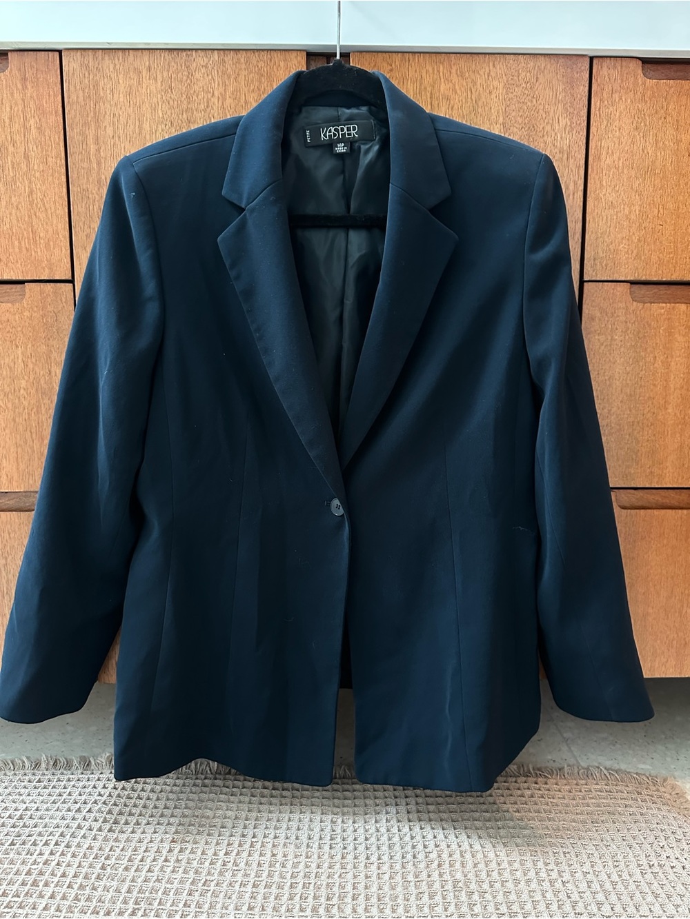 Kasper Women's Navy Single-Button Blazer